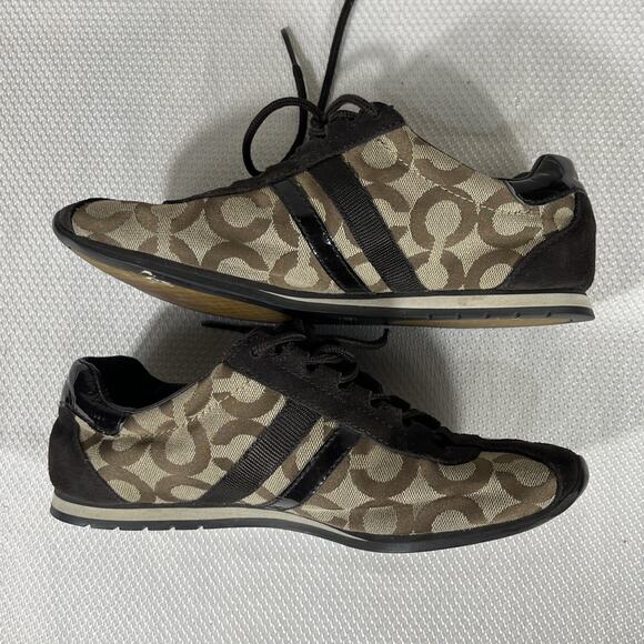 COACH KATHLEEN Brown Classic Women’s Sneakers Size 6.5M - Picture 10 of 12